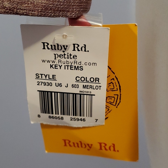 NWT Ruby Rd Shiny Purple Crop Jacket - Picture 7 of 8